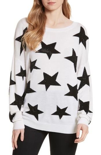 Women's Alice + Olivia Bao Star Embellished Wool Sweater