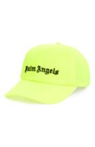 Men's Palm Angels Logo Ball Cap - Yellow