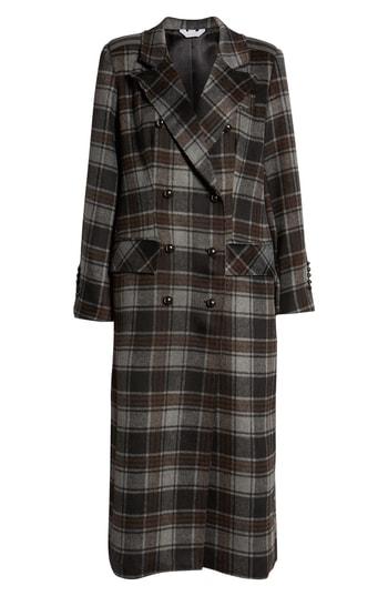 Women's Sosken Gin Twill Check Long Coat