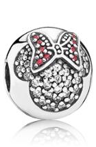 Women's Pandora Disney Minnie Mouse Pave Clip Charm