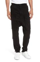Men's Hudson Jeans Quint Slouchy Leg Cargo Pants - Black