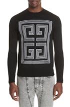 Men's Givenchy 4g Intarsia Wool Sweater - Black