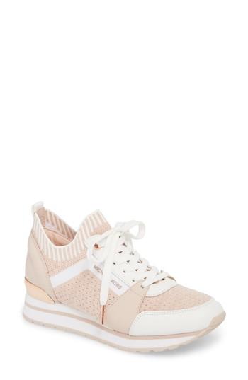 Women's Michael Michael Kors Billie Perforated Sneaker .5 M - Pink