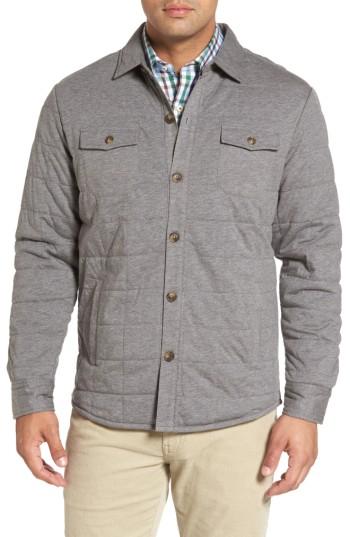 Men's Peter Millar Crown Soft Quilted Jacket, Size - Grey