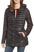 Women's Barbour Linton Hooded Water Resistant Quilted Jacket Us / 10 Uk - Black
