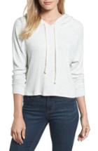 Women's Velvet By Graham & Spencer Cozy Ribbed Hoodie - Ivory