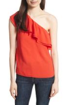 Women's Rebecca Taylor One-shoulder Silk Top