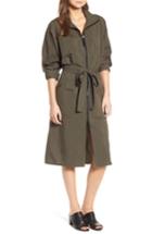 Women's James Perse Zip Front Jacket Dress - Green