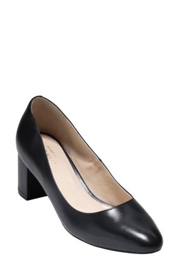 Women's Cole Haan Justine Block Heel Pump B - Black