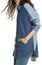 Women's Free People Superstar Chambray Shirt - Blue