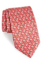 Men's Salvatore Ferragamo Flip Print Silk Tie, Size - Red