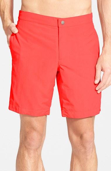 Men's Boto 'aruba - Island' Tailored Fit 8.5 Inch Board Shorts - Coral