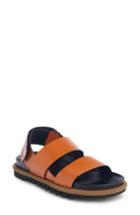 Women's Dries Van Noten Double Strap Flat Sandal Us / 36eu - Orange