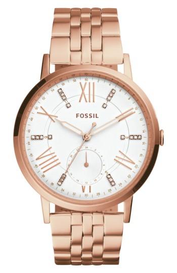 Women's Fossil Gazer Multifunction Bracelet Watch, 41mm