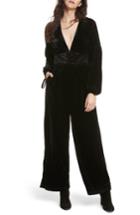 Women's Free People True Lovin Velvet Jumpsuit - Black
