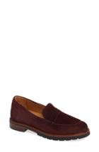 Women's Samuel Hubbard Tailored Traveler Loafer .5 M - Burgundy