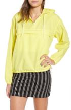 Women's Obey Solas Hooded Anorak - Yellow