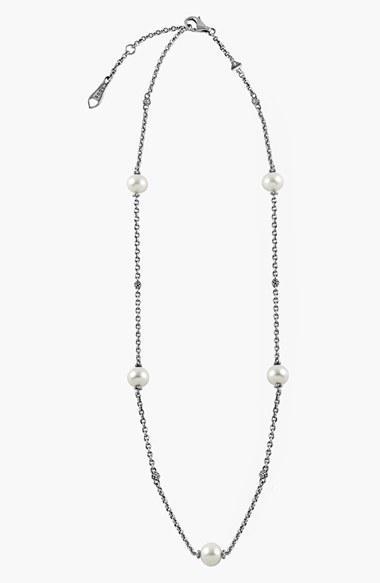 Women's Lagos 'luna' Pearl Station Necklace