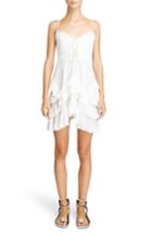 Women's Isabel Marant Ruffle Skirt Broderie Anglaise Dress Us / 36 Fr - White