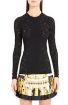 Women's Versace Detail Knit Top Us / 38 It - Black