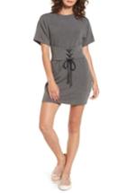 Women's Lush Corset T-shirt Dress - Grey