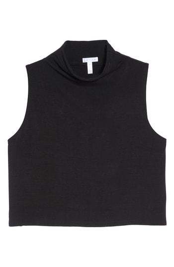 Women's Leith Sleeveless Crop Top - Black