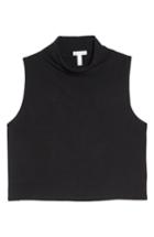 Women's Leith Sleeveless Crop Top - Black