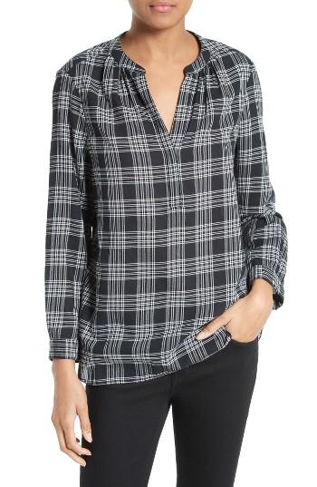 Women's Joie Hesta Plaid Cotton Top