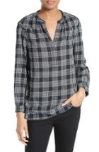 Women's Joie Hesta Plaid Cotton Top