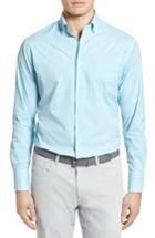 Men's Peter Millar Mimi Regular Fit Check Performance Sport Shirt - Blue
