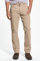 Men's Paige Normandie Slim Straight Leg Twill Pants - Beige