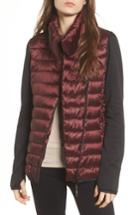 Women's Marc New York Knit Sleeve Packable Puffer Jacket - Burgundy