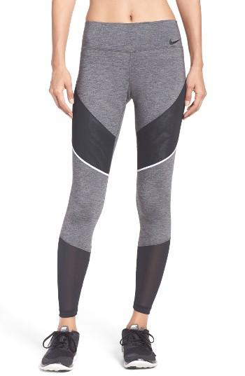 Women's Nike Power Legendary Training Tights - Grey
