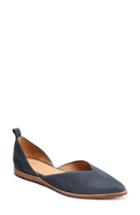 Women's Bill Blass Sybil Pointy Toe Flat M - Blue