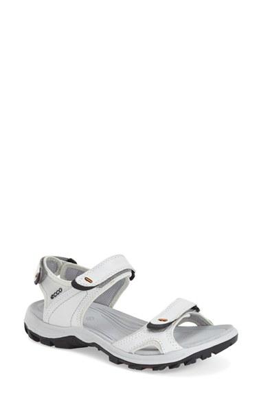 Women's Ecco 'offroad' Lightweight Sandal -7.5us / 38eu - White