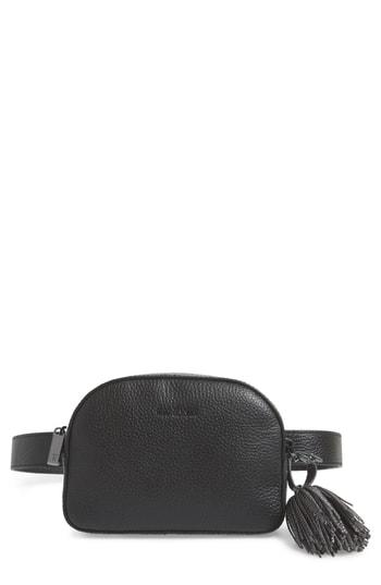 Ted Baker London Leather Belt Bag - Black