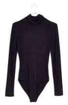 Women's Madewell Turtleneck Bodysuit - Black