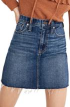 Women's Madewell Reworked Rigid Denim Straight Miniskirt - Blue