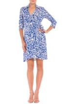 Women's Olian 'miranda' Maternity Wrap Dress - Blue