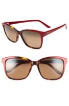 Women's Maui Jim Moonbow 57mm Polarizedplus2 Sunglasses - Tortoise/ Red/ Bronze