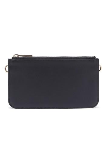 Pop & Suki Leather Zip Pouch - Black