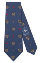 Men's Gucci Tigerheart Silk Tie, Size - Blue