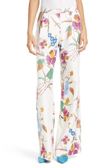 Women's Diane Von Furstenberg Campbell Print Wide Leg Pants