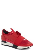 Women's Balenciaga Mixed Media Trainer Sneaker Us / 38eu - Red