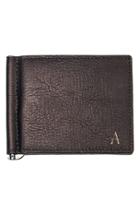 Men's Cathy's Concepts Monogram Leather Wallet & Money Clip -