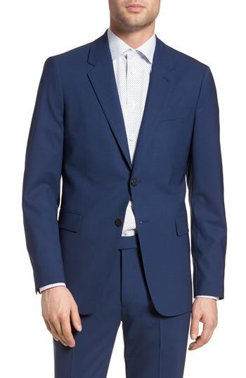 Men's Theory Chambers Slim Fit Stretch Wool Blazer R - Blue