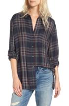 Women's Treasure & Bond Drapey Two-pocket Shirt, Size - Blue