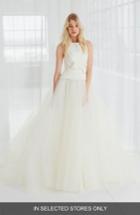 Women's Amsale Miller Faille & Tulle Ball Gown