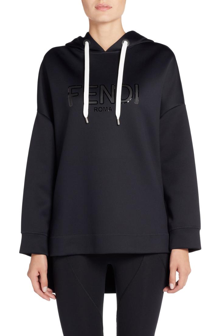 Women's Something Navy Puff Sleeve Sweater - Orange