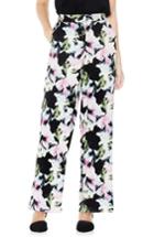 Women's Vince Camuto Glacier Floral Wide Leg Pants - Black